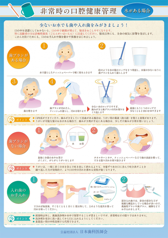 非常時の口腔健康管理　災害時のお口のケア 芦屋川聖栄歯科医院・矯正歯科
